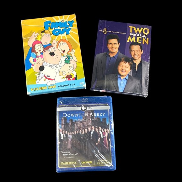 Family Guy Two And A Half Men Downton Abbey DVD & Blu-Ray Set - Picture 1 of 2